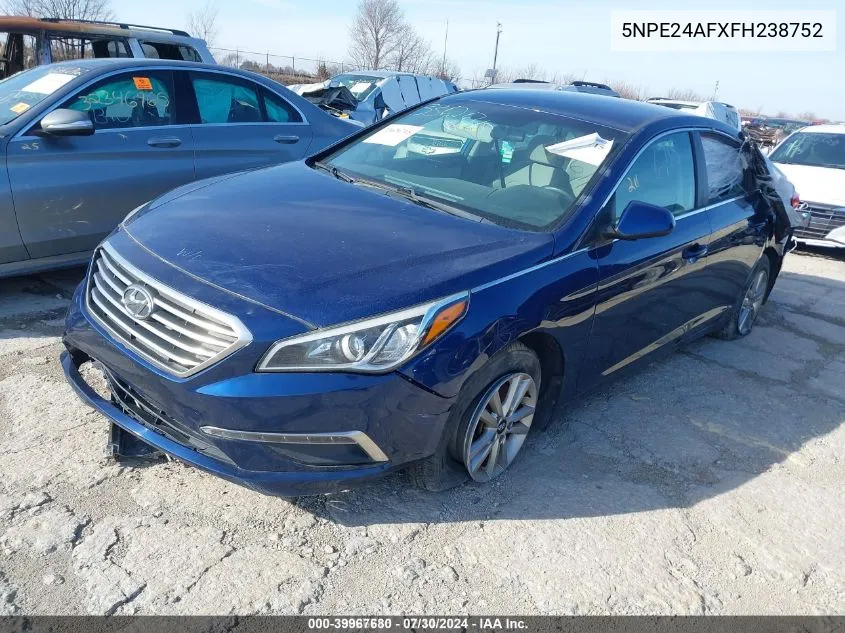 5NPE24AFXFH238752 2015 Hyundai Sonata Se