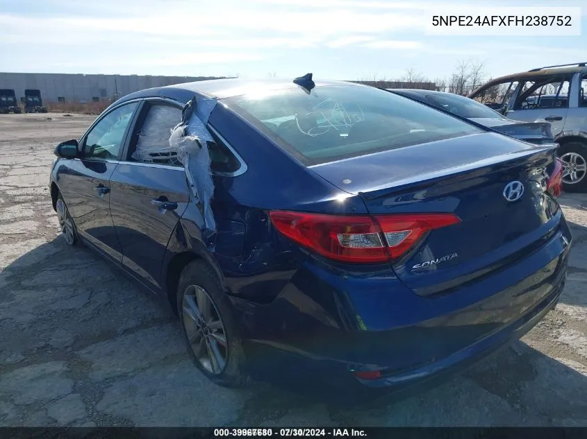 5NPE24AFXFH238752 2015 Hyundai Sonata Se