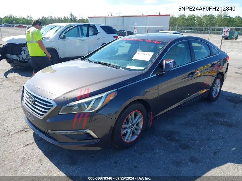 5NPE24AF0FH212340 2015 Hyundai Sonata Se