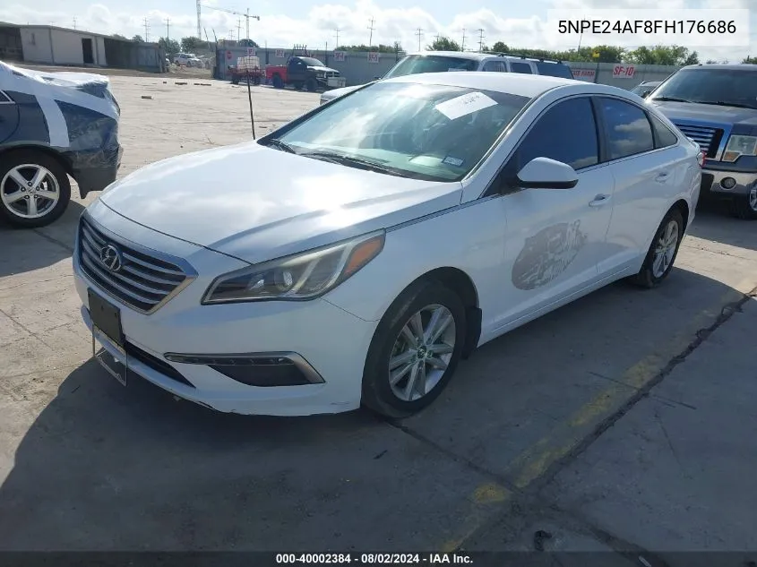 5NPE24AF8FH176686 2015 Hyundai Sonata Se