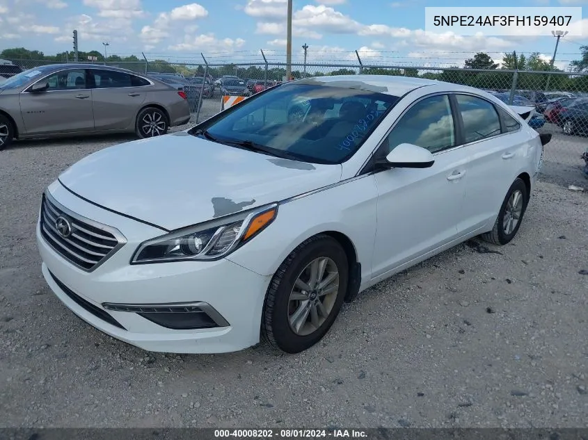 2015 Hyundai Sonata Se VIN: 5NPE24AF3FH159407 Lot: 40008202