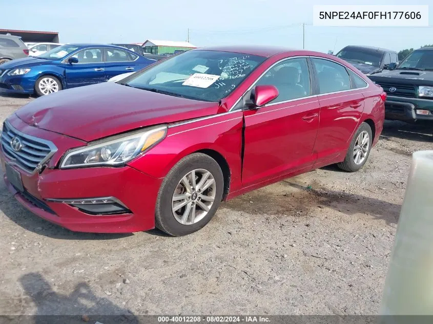 5NPE24AF0FH177606 2015 Hyundai Sonata Se