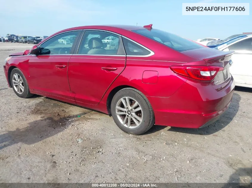 5NPE24AF0FH177606 2015 Hyundai Sonata Se