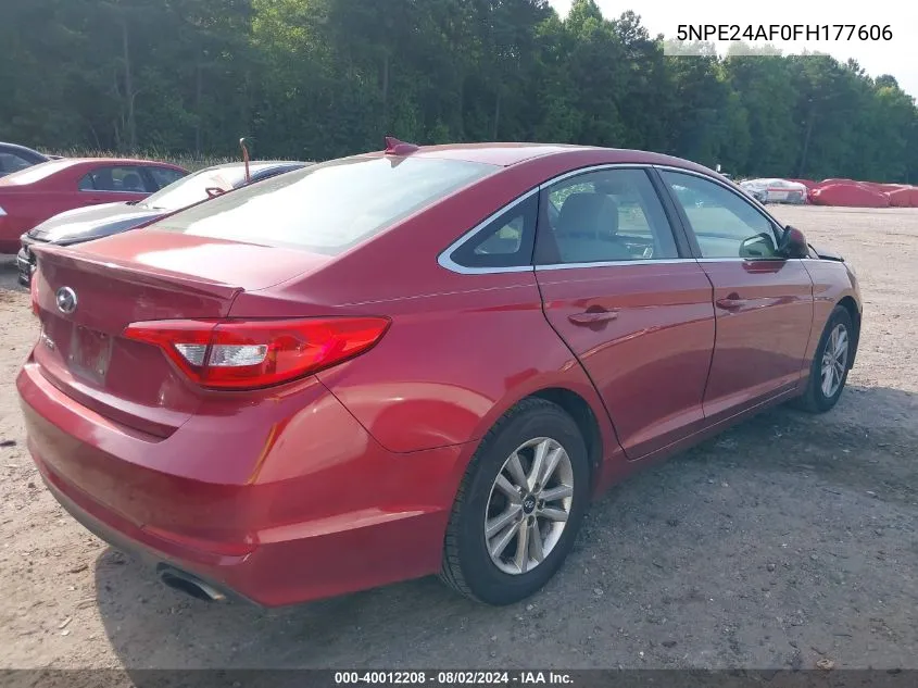 5NPE24AF0FH177606 2015 Hyundai Sonata Se