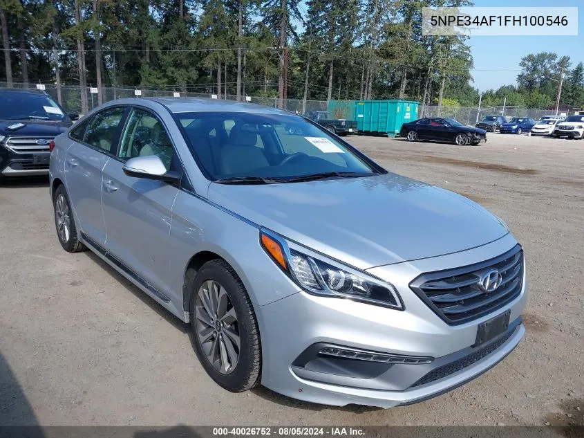 5NPE34AF1FH100546 2015 Hyundai Sonata Sport