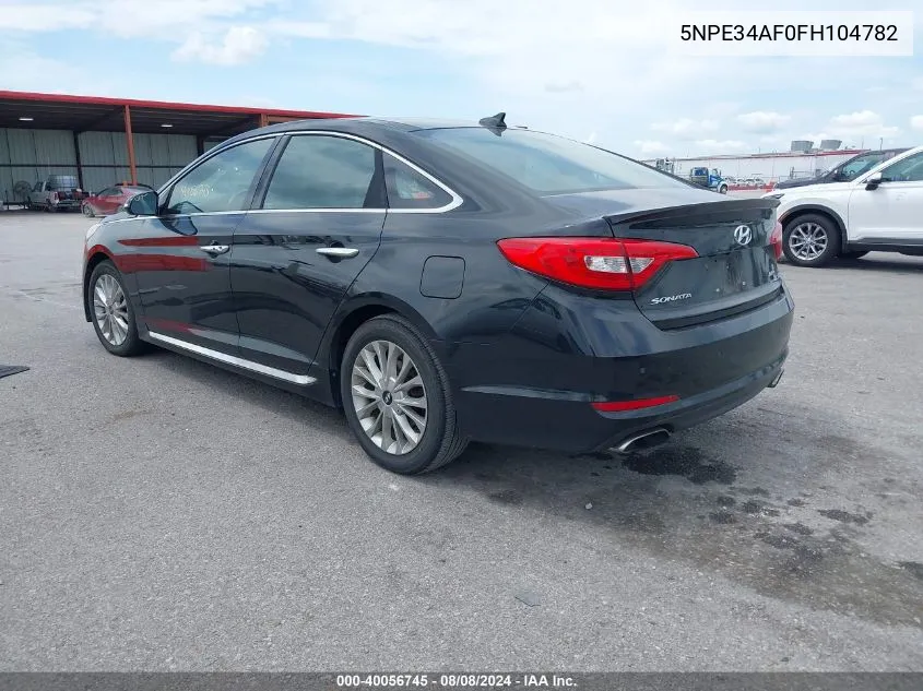 5NPE34AF0FH104782 2015 Hyundai Sonata Limited