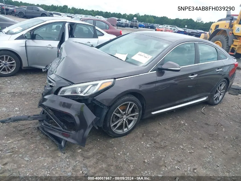 5NPE34AB8FH039290 2015 Hyundai Sonata Sport 2.0T