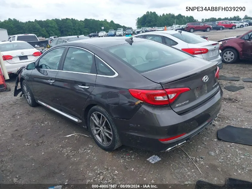 5NPE34AB8FH039290 2015 Hyundai Sonata Sport 2.0T