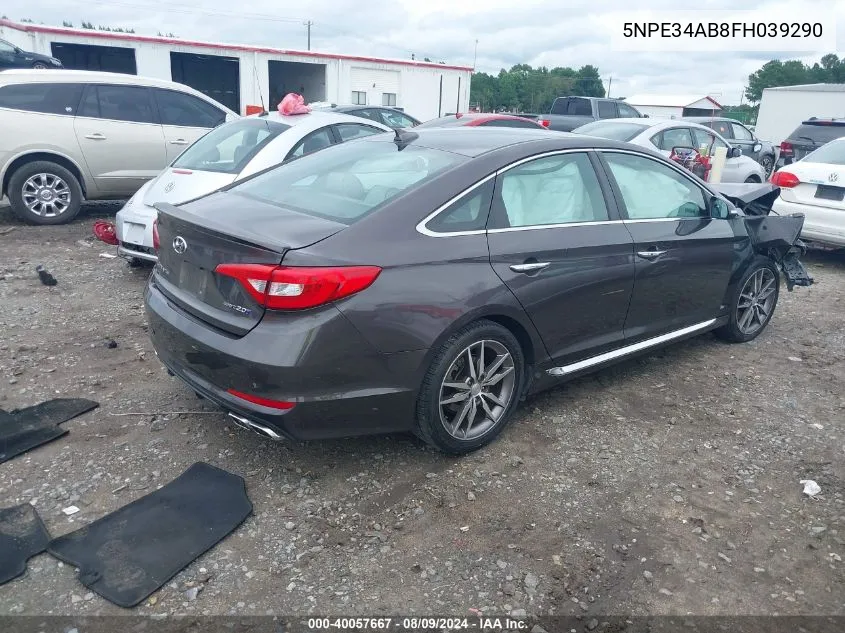 5NPE34AB8FH039290 2015 Hyundai Sonata Sport 2.0T