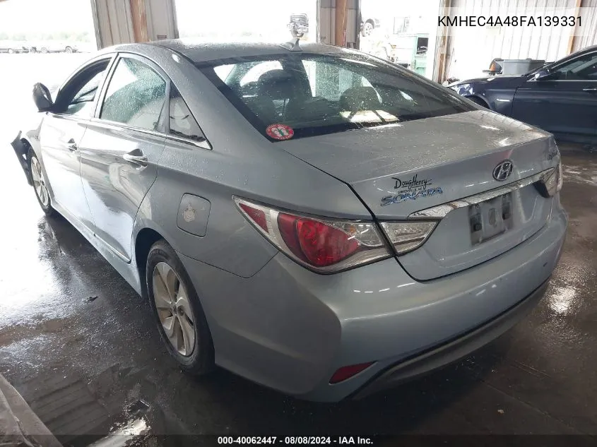 2015 Hyundai Sonata Hybrid VIN: KMHEC4A48FA139331 Lot: 40062447