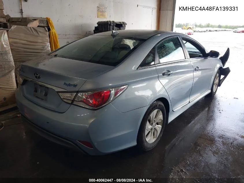 2015 Hyundai Sonata Hybrid VIN: KMHEC4A48FA139331 Lot: 40062447