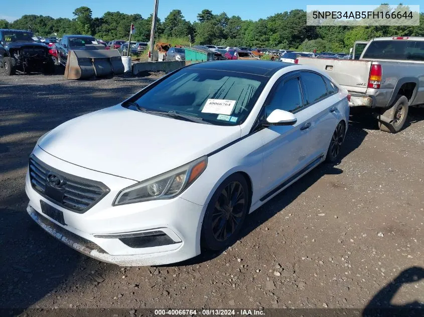 2015 Hyundai Sonata Limited 2.0T VIN: 5NPE34AB5FH166644 Lot: 40066764