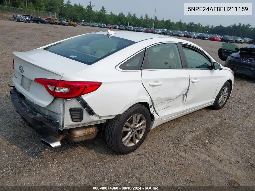 2015 Hyundai Sonata Se VIN: 5NPE24AF8FH211159 Lot: 40074960