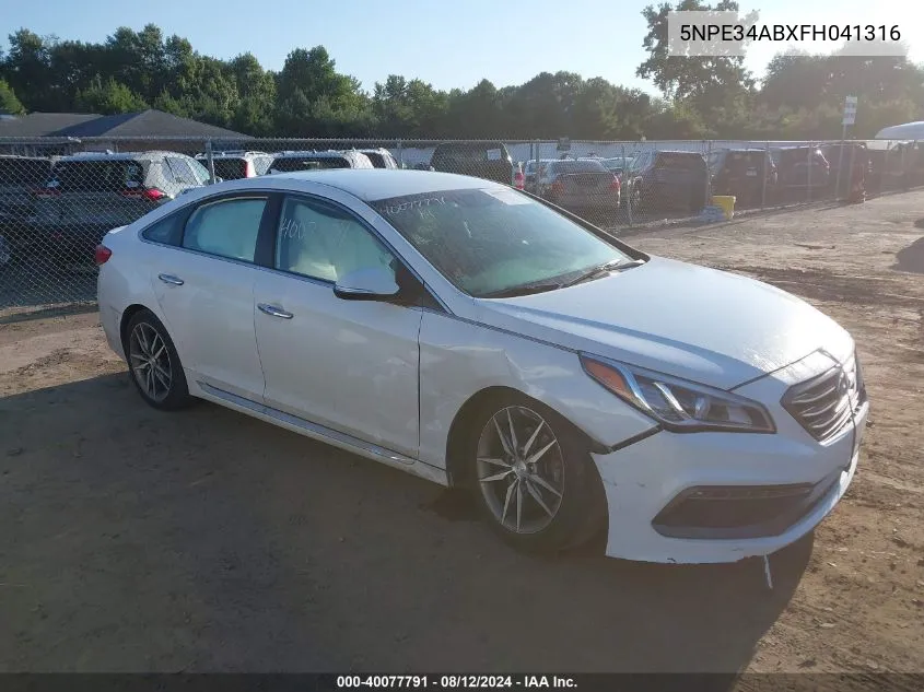 5NPE34ABXFH041316 2015 Hyundai Sonata Sport 2.0T