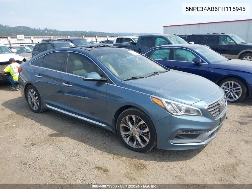 5NPE34AB6FH115945 2015 Hyundai Sonata Limited 2.0T