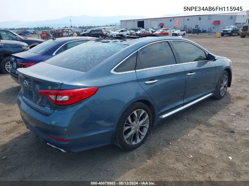 5NPE34AB6FH115945 2015 Hyundai Sonata Limited 2.0T