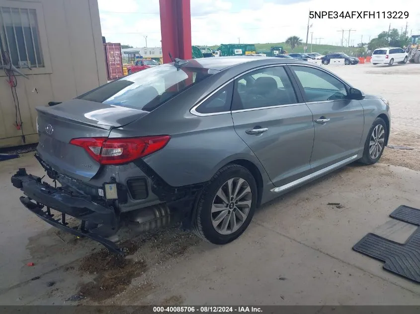 5NPE34AFXFH113229 2015 Hyundai Sonata Sport