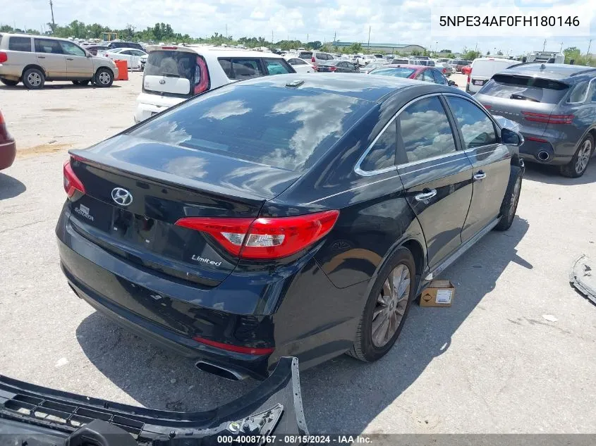 5NPE34AF0FH180146 2015 Hyundai Sonata Limited