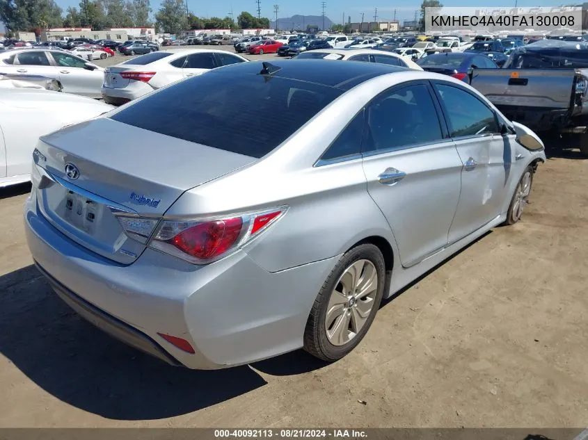 KMHEC4A40FA130008 2015 Hyundai Sonata Hybrid Limited