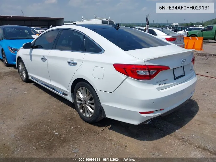 5NPE34AF0FH029131 2015 Hyundai Sonata Limited