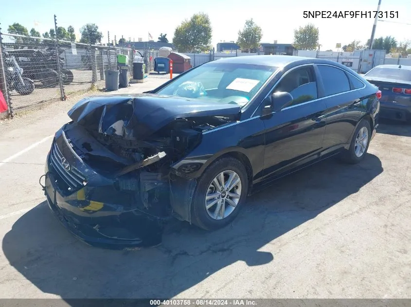 5NPE24AF9FH173151 2015 Hyundai Sonata Se