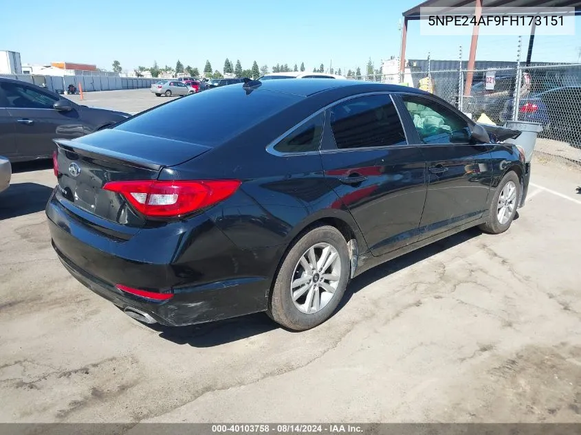 5NPE24AF9FH173151 2015 Hyundai Sonata Se