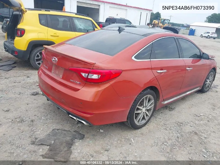 2015 Hyundai Sonata Sport 2.0T VIN: 5NPE34AB6FH073390 Lot: 40106332