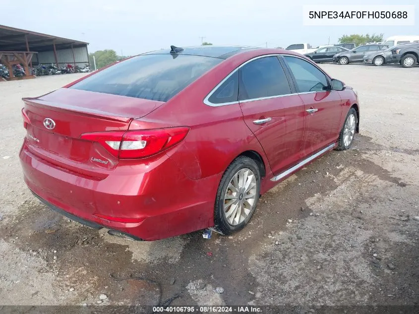 5NPE34AF0FH050688 2015 Hyundai Sonata Limited