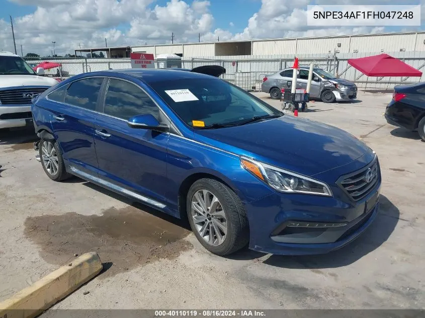 2015 Hyundai Sonata Sport VIN: 5NPE34AF1FH047248 Lot: 40110119