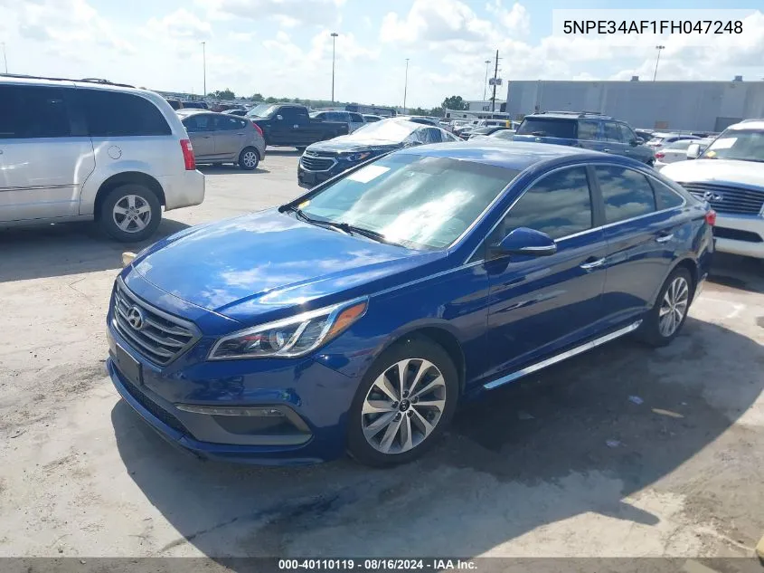 2015 Hyundai Sonata Sport VIN: 5NPE34AF1FH047248 Lot: 40110119