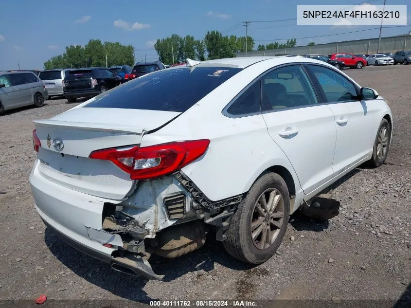 5NPE24AF4FH163210 2015 Hyundai Sonata Se