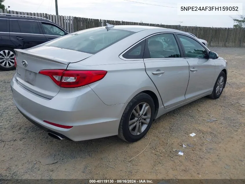 2015 Hyundai Sonata Se VIN: 5NPE24AF3FH159052 Lot: 40119130