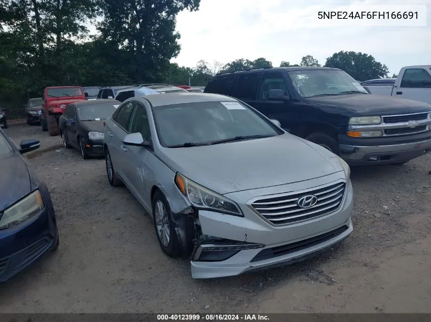 2015 Hyundai Sonata Se VIN: 5NPE24AF6FH166691 Lot: 40123999