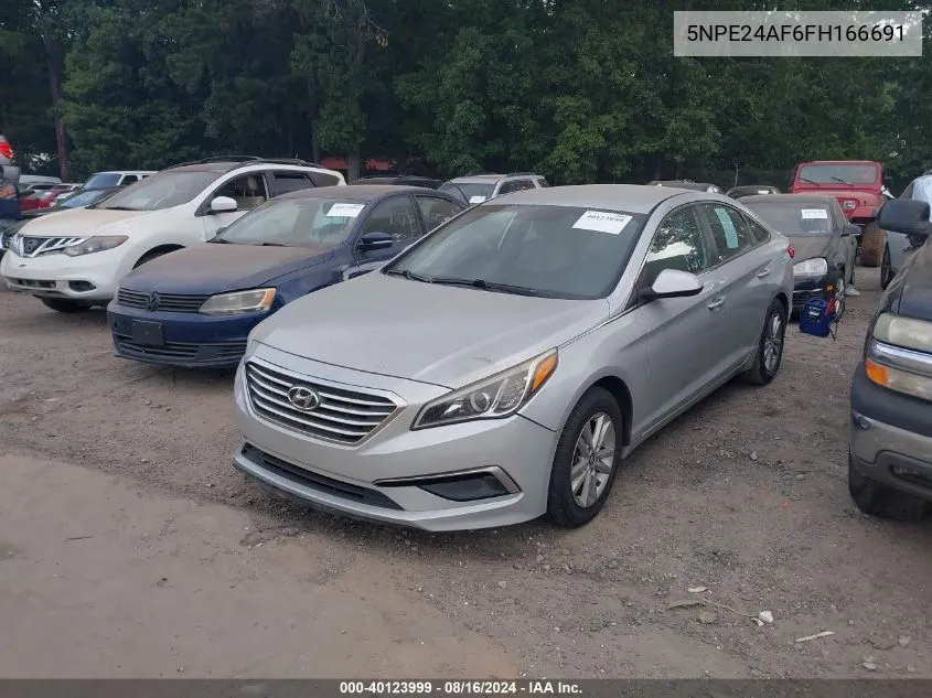 2015 Hyundai Sonata Se VIN: 5NPE24AF6FH166691 Lot: 40123999