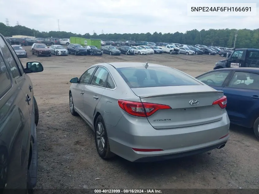 2015 Hyundai Sonata Se VIN: 5NPE24AF6FH166691 Lot: 40123999