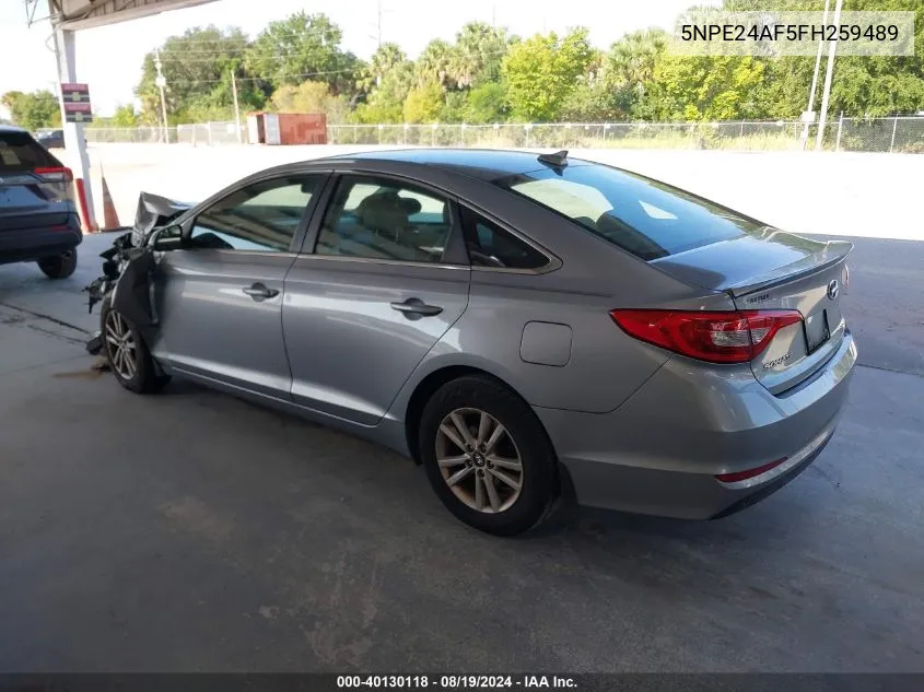 5NPE24AF5FH259489 2015 Hyundai Sonata Se