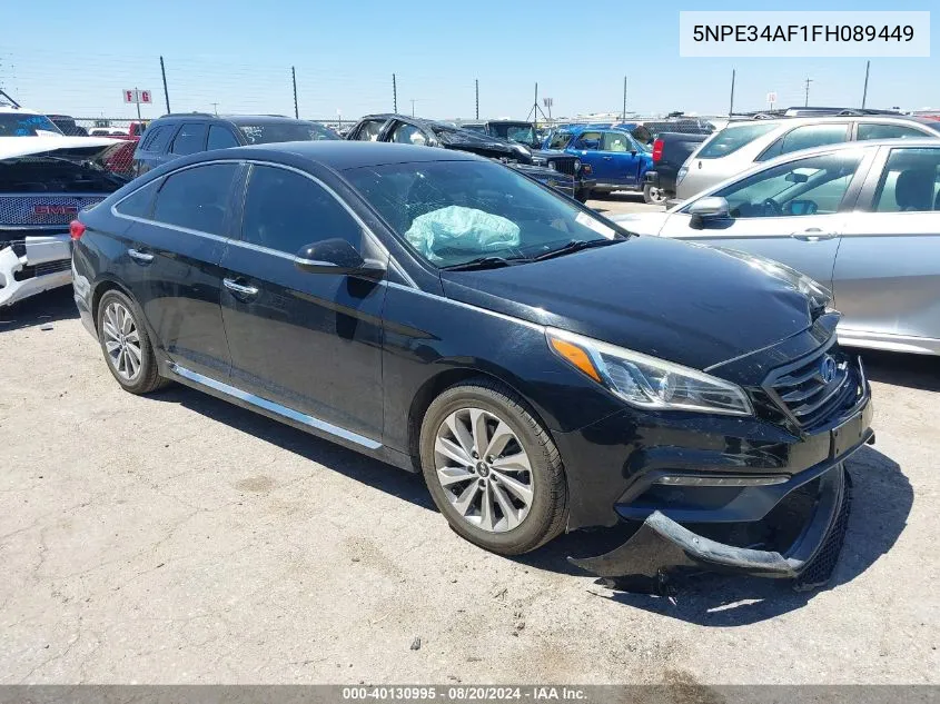 2015 Hyundai Sonata Sport/Limited VIN: 5NPE34AF1FH089449 Lot: 40130995