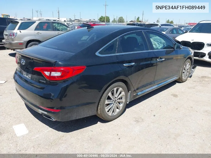 2015 Hyundai Sonata Sport/Limited VIN: 5NPE34AF1FH089449 Lot: 40130995