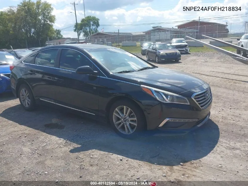 2015 Hyundai Sonata Se VIN: 5NPE24AF0FH218834 Lot: 40132594