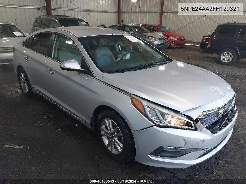 5NPE24AA2FH129321 2015 Hyundai Sonata Eco