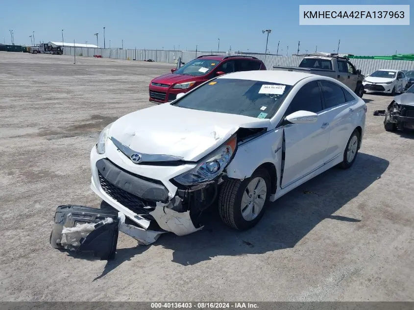 KMHEC4A42FA137963 2015 Hyundai Sonata Hybrid