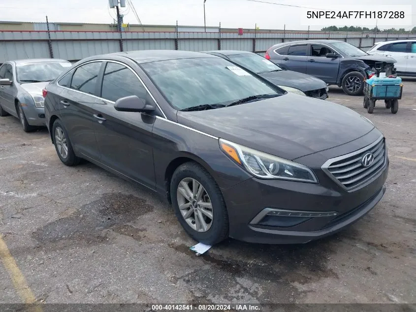 2015 Hyundai Sonata Se VIN: 5NPE24AF7FH187288 Lot: 40142541