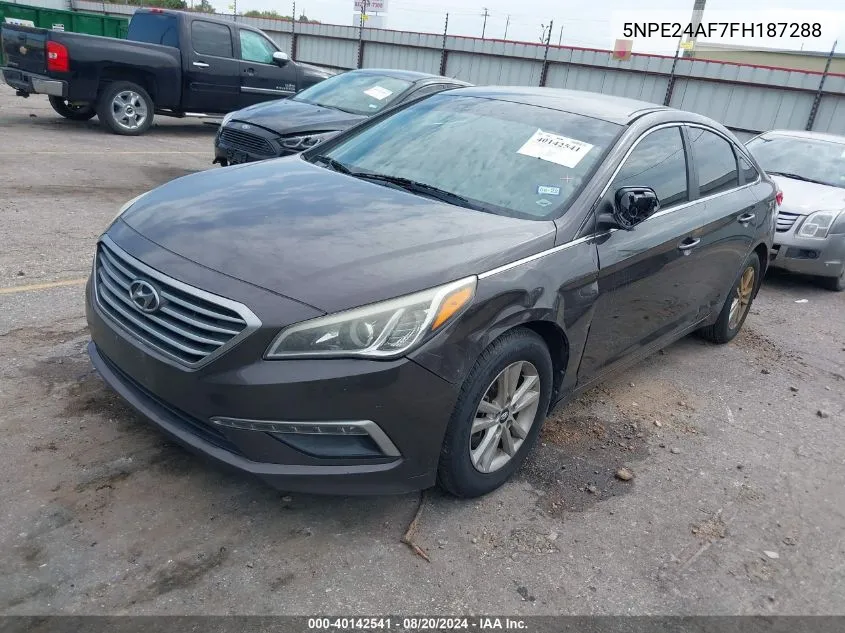 2015 Hyundai Sonata Se VIN: 5NPE24AF7FH187288 Lot: 40142541