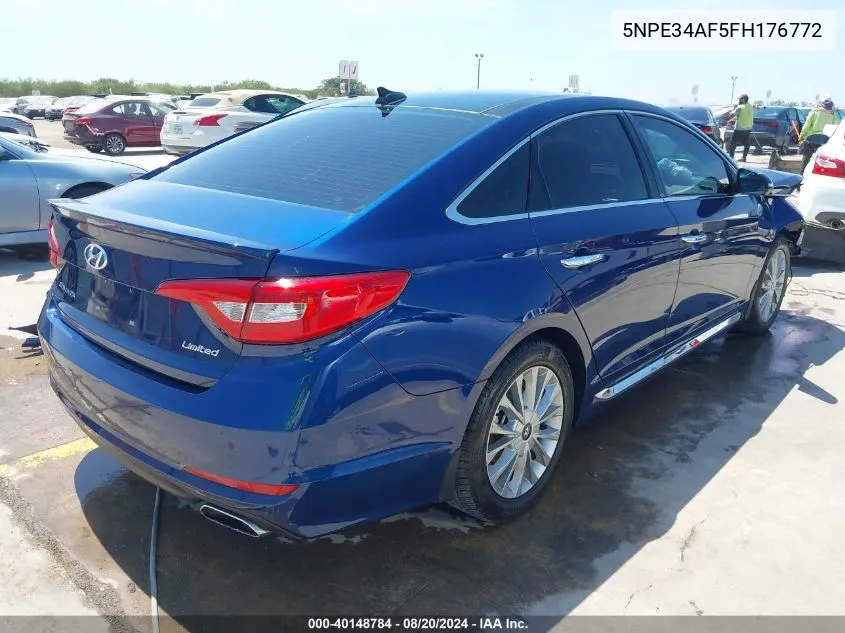 5NPE34AF5FH176772 2015 Hyundai Sonata Limited