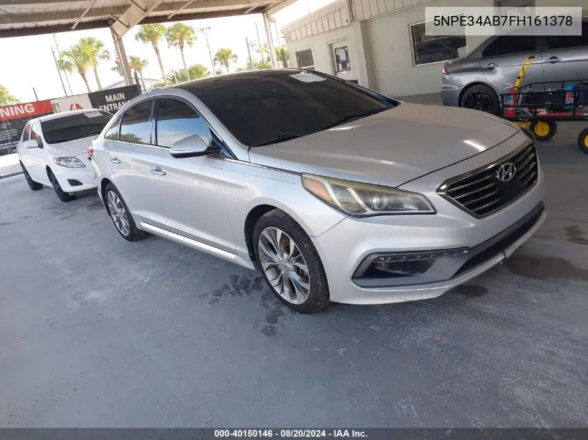 2015 Hyundai Sonata Limited 2.0T VIN: 5NPE34AB7FH161378 Lot: 40150146