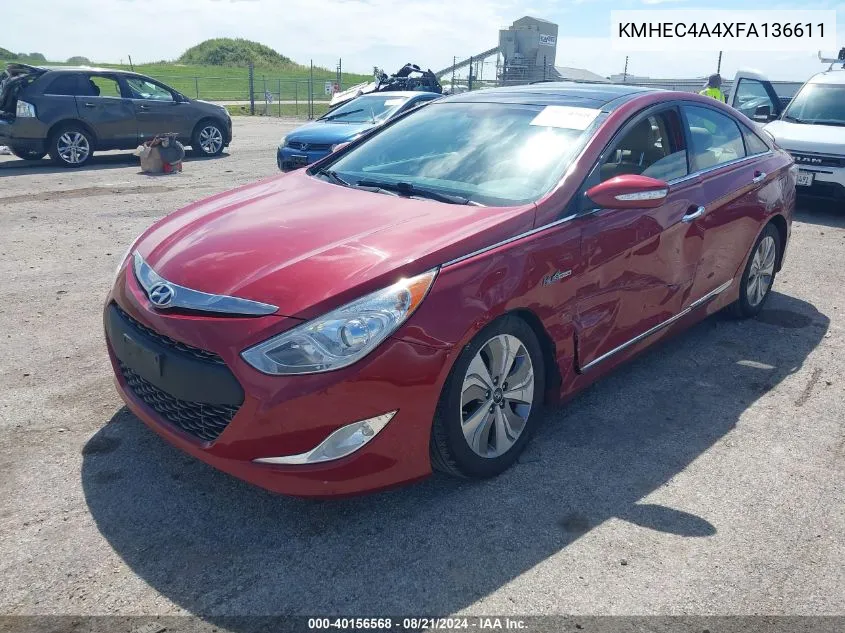 KMHEC4A4XFA136611 2015 Hyundai Sonata Hybrid Hybrid/Limited