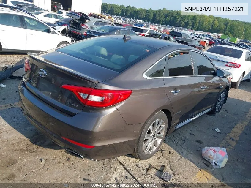 2015 Hyundai Sonata Sport VIN: 5NPE34AF1FH257221 Lot: 40167142