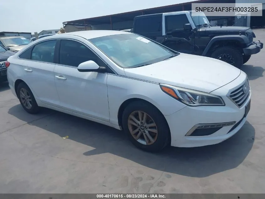 5NPE24AF3FH003285 2015 Hyundai Sonata Se