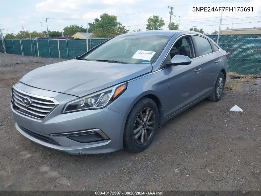 2015 Hyundai Sonata Se VIN: 5NPE24AF7FH175691 Lot: 40172997