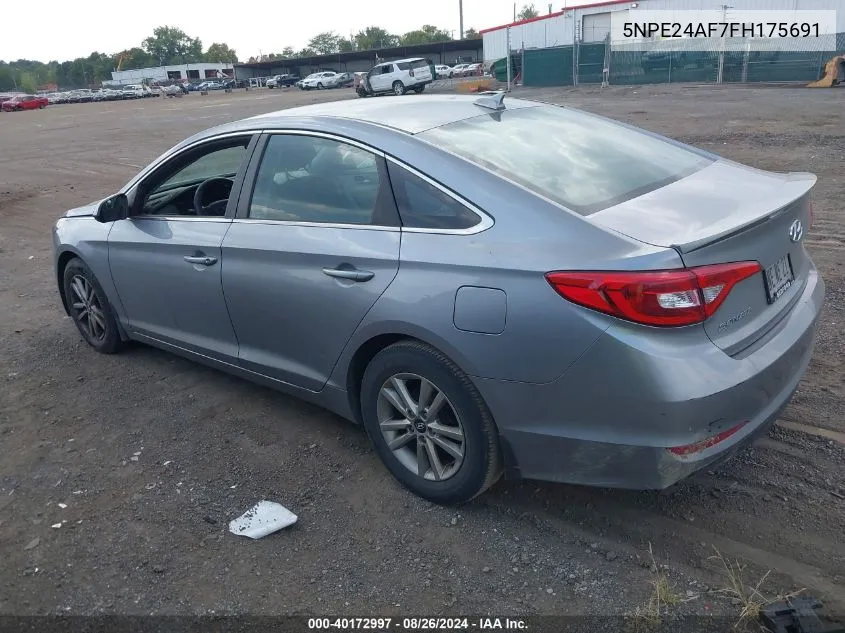 5NPE24AF7FH175691 2015 Hyundai Sonata Se